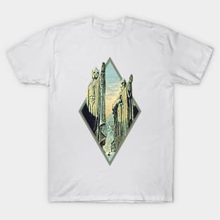 Kings by the River - Digital Art - Diamond Frame - White - Fantasy T-Shirt